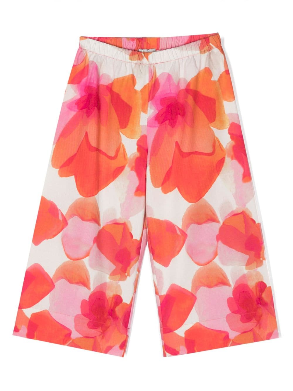 Il Gufo Weite Hose mit abstraktem Print - Rosa von Il Gufo