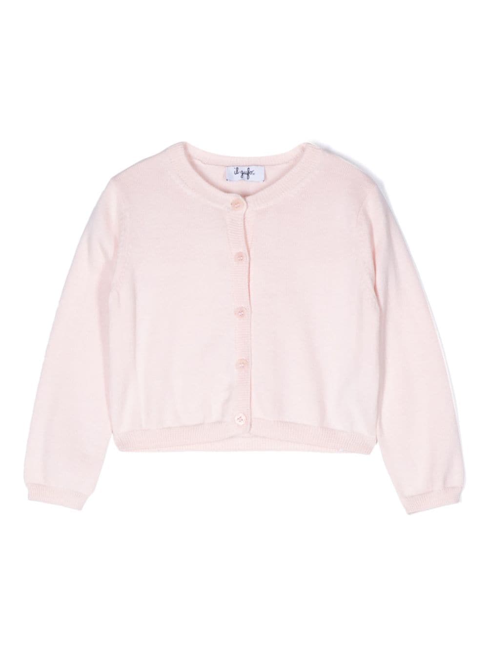 Il Gufo Cardigan mit rundem Ausschnitt - Rosa von Il Gufo