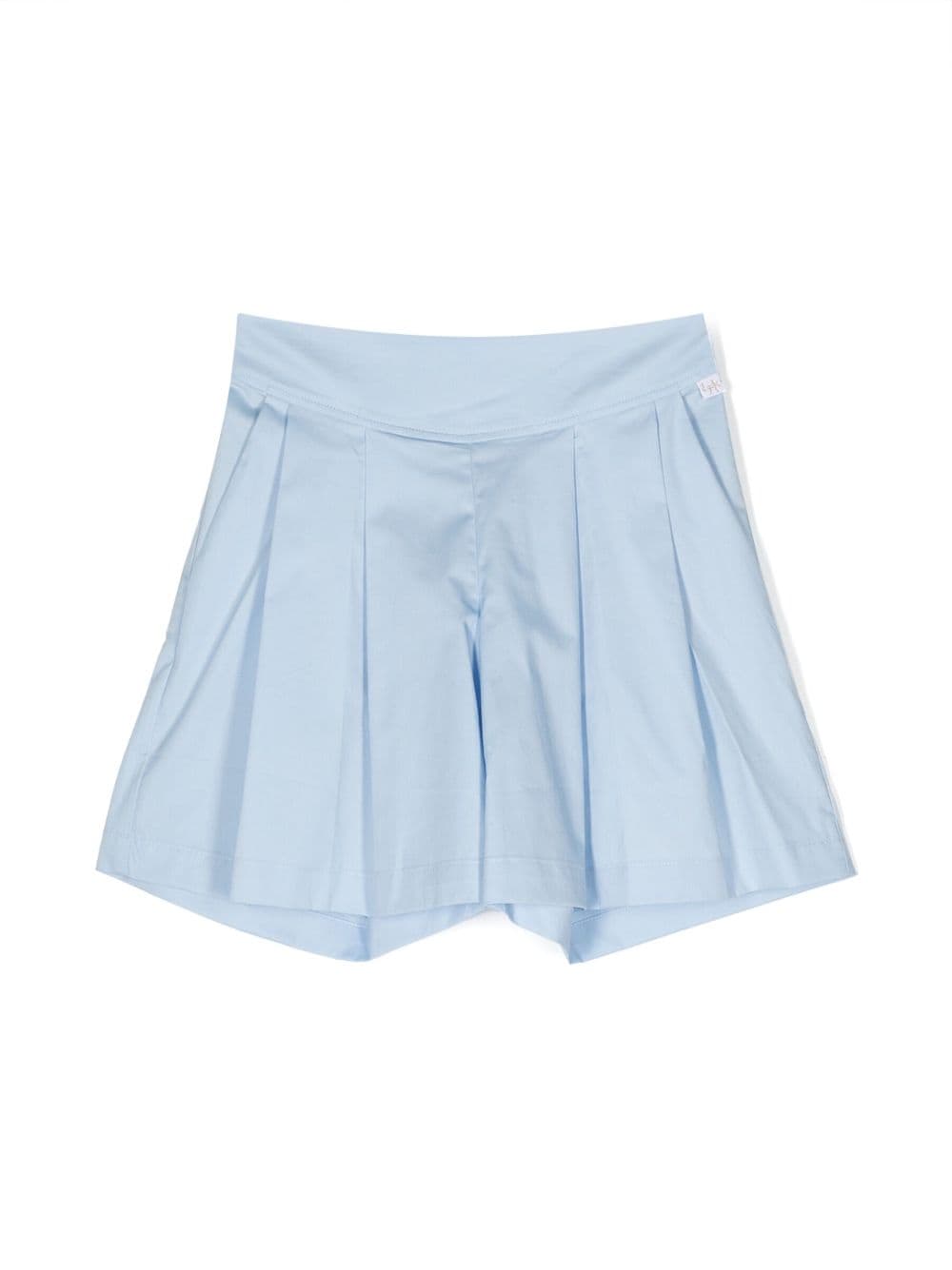 Il Gufo Bundfaltenshorts mit elastischem Bund - Blau von Il Gufo