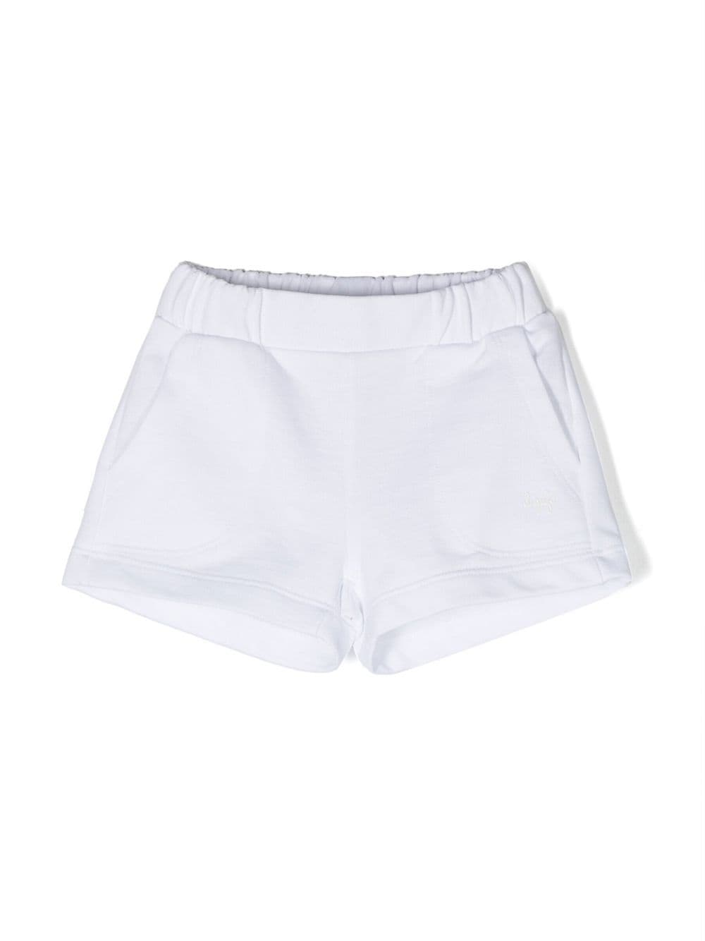 Il Gufo Shorts mit Logo-Stickerei - Weiß von Il Gufo