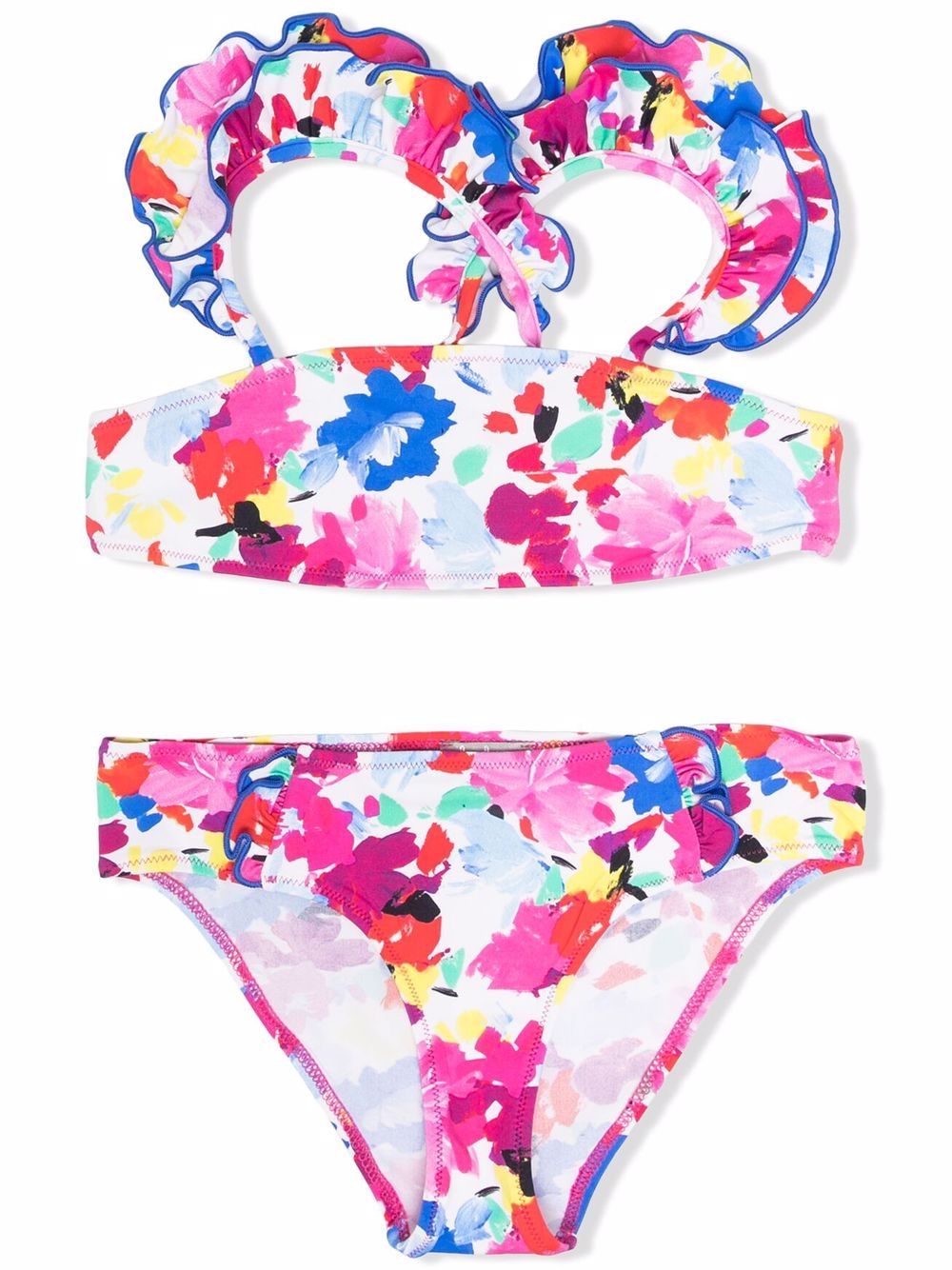 Il Gufo Bikini mit Blumen-Print - Weiß von Il Gufo