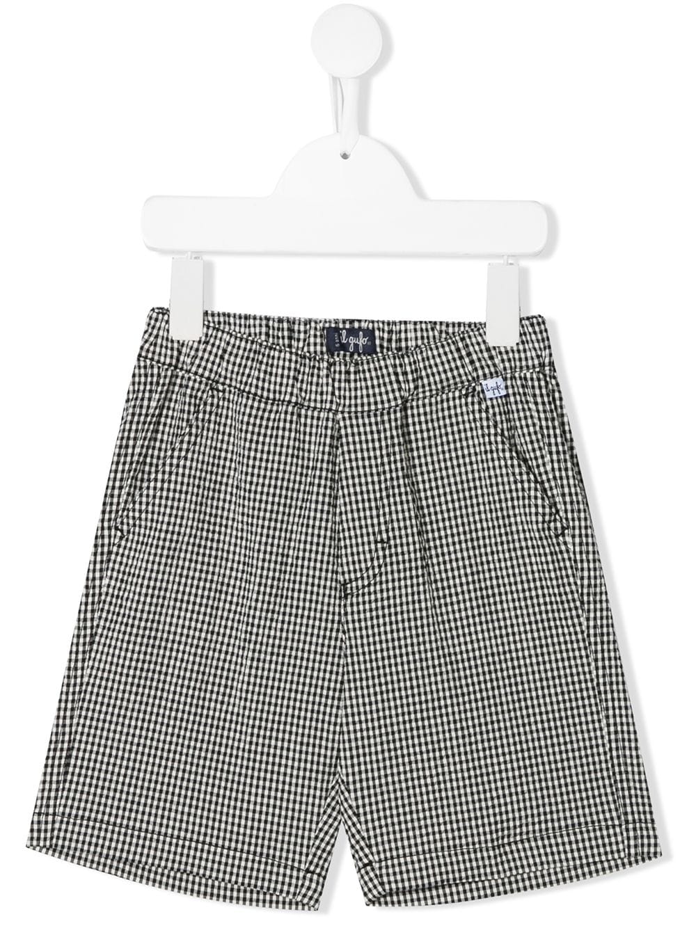 Il Gufo Shorts mit Vichy-Karo - Weiß von Il Gufo