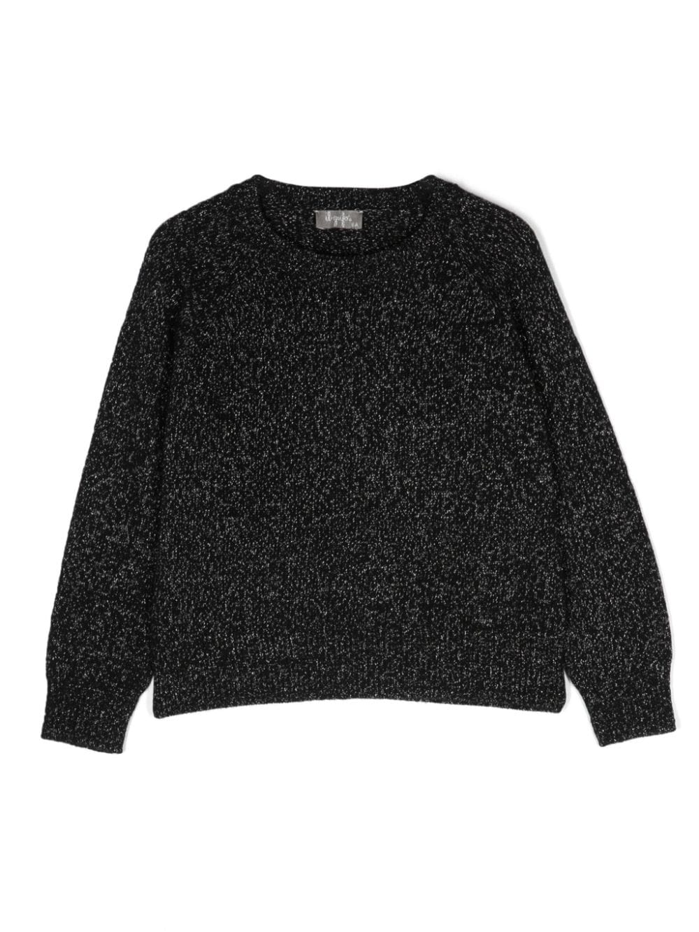 Il Gufo Pullover im Metallic-Look - Schwarz von Il Gufo