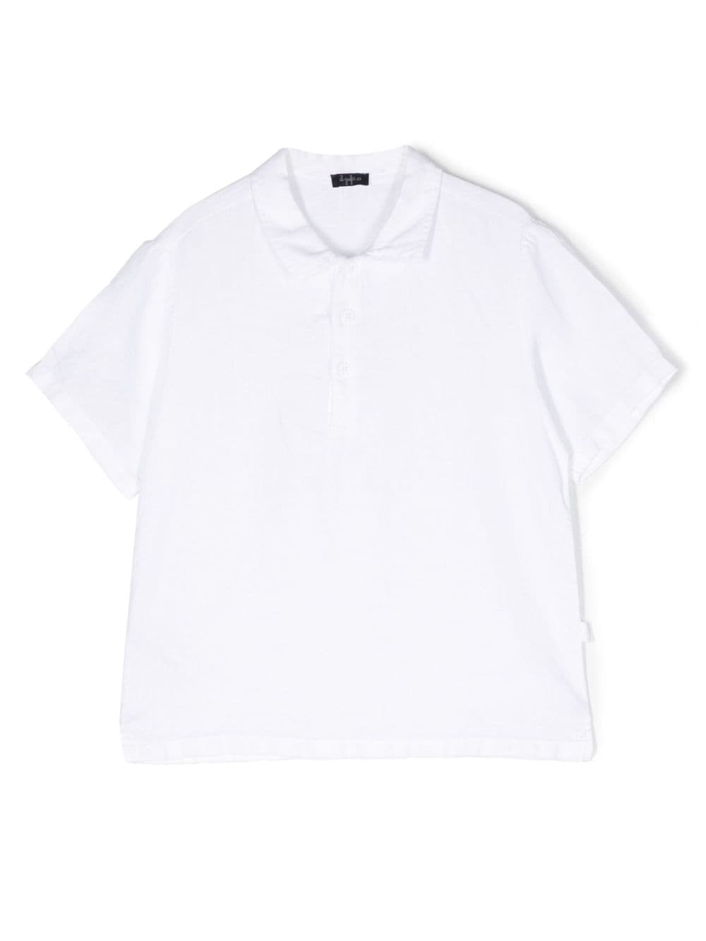 Il Gufo Kurzärmeliges Leinenhemd - Weiß von Il Gufo