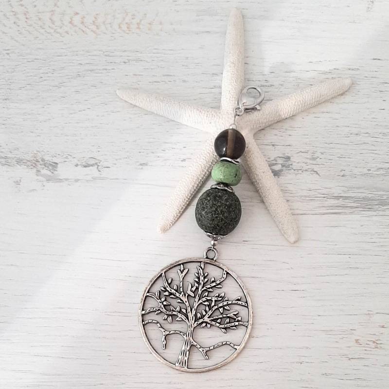 Wechselanhänger, Wechselschmuck, Kettenanhänger, Taschenbaumler " Lebensbaum Grün + Silber Mix & Match Must Have von IlarteCardundSchmuck