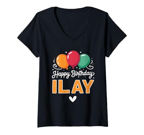 Damen Alles Gute zum Geburtstag Spruch Ilay T-Shirt mit V-Ausschnitt Damen Alles Gute zum Geburtstag Spruch Ilay T-Shirt mit V-Ausschnitt von Ilay Name Spruch für Geburtstag