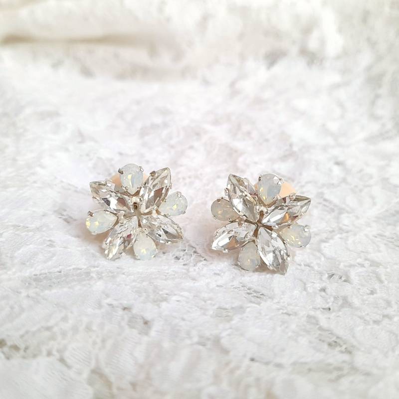 Ohrstecker Hochzeit, Braut Plugs, Zubehör Für Tunnel, Ohrringe Ohrstecker, Kristall Ohrringe, Swarovski von IleanaElfi