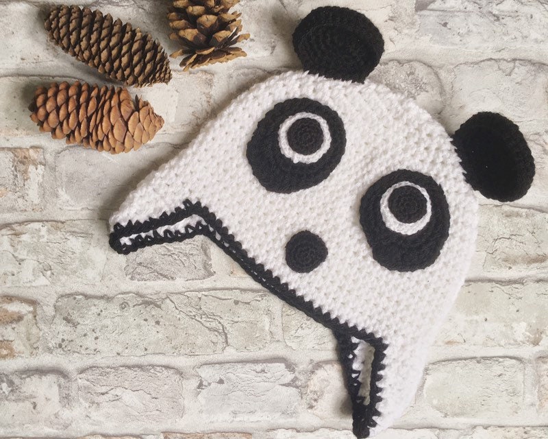 Kinder Panda Mütze - Wintermütze Tiermütze Kindermütze von Ilikemakingstuffshop