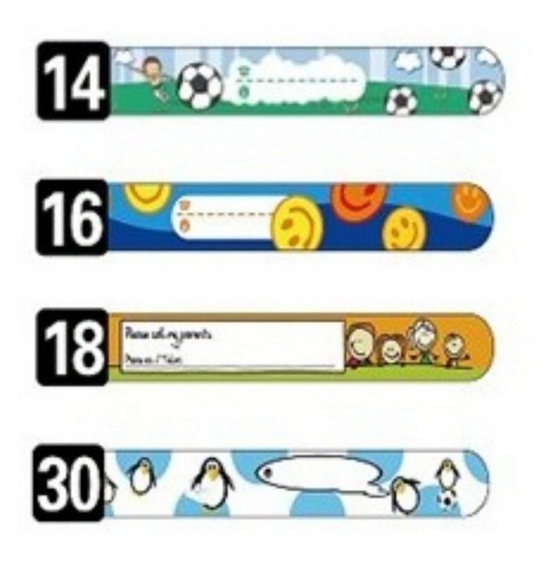 Illes-Laedchen Armband SOS Armbänder Notfallarmbänder Kinder Kinderarmband Adressarmband, wasserfest und robust von Illes-Laedchen