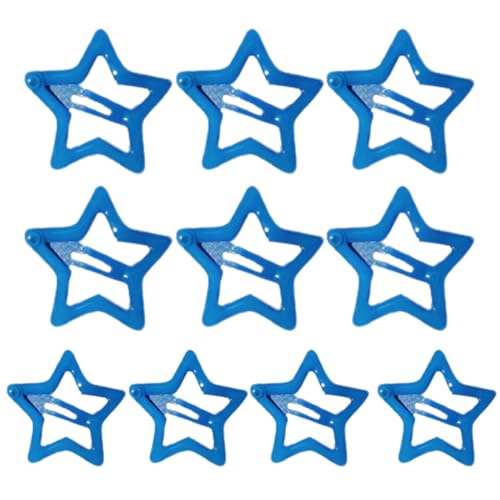 10 x niedliche Stern-Haarspangen-Set, schöne Haarnadeln, Kombinations-Haarnadeln für alle Haare, Kopfschmuck, Pony, Haarnadeln für Mädchen von Illkjasfc