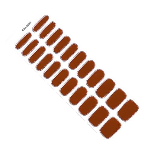 22 Stück Gel-Nagelstreifen, Gel-Nägel, Aufkleber, müheloses Auftragen ohne Licht, ideal für vielbeschäftigte Frauen und Mädchen von Illkjasfc
