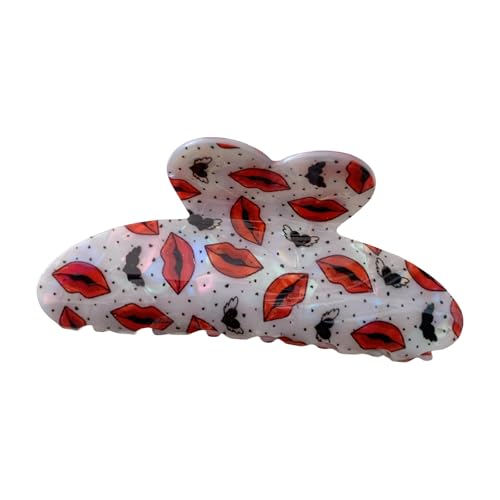 Acryl-Haarklammer in Lippen-Designs, Damen-Haar-Accessoire, Haarschmuck für Mode-Enthusiasten und Stylesucher von Illkjasfc