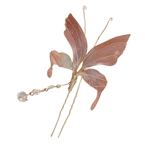 Antike Schmetterlings-Haarnadel für Damen, mit Fransen, rutschfest, Essstäbchen, Haarnadel für Frisuren, chinesische Stile, Haardekorationen von Illkjasfc