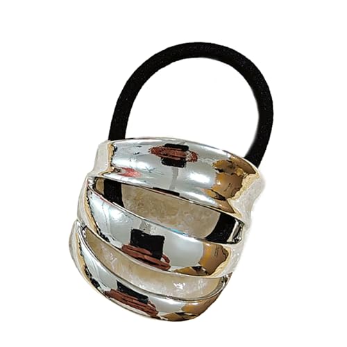 Elastische Haargummis für Damen, silberfarben, Haargummis, ästhetische Haargummis, Haargummis von Illkjasfc