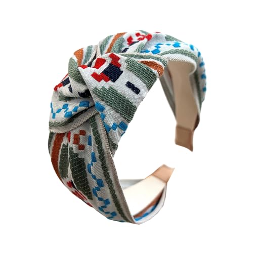 Elastisches, breites Band, bestickte Haarbänder, atmungsaktiver Stoff, Kopfschmuck, Haarschmuck für Damen, Freizeit- oder Abschlussball-Haarschmuck für Frauen von Illkjasfc