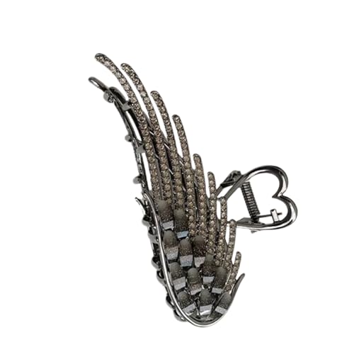 Elegante Haarklammer mit Strasssteinen, Flügelform, für Damen und Mädchen, modisches Haarstyling-Accessoire für den täglichen Gebrauch, Haarklammer für Frisuren von Illkjasfc