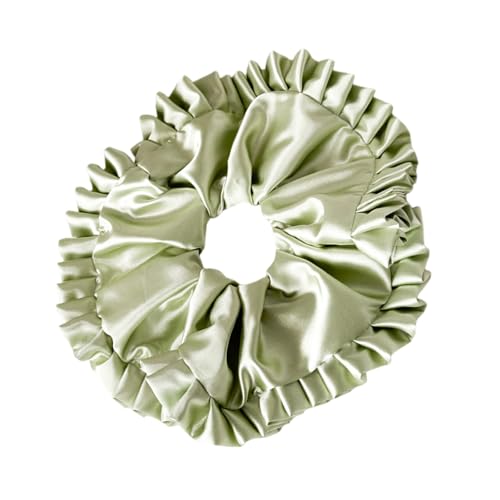 Elegante Rüschen-Haargummis für Damen und Mädchen, plissierter Rand, elastisch, ästhetisch, für Büro, sanfter Haarhalter Elegante Rüschen-Haargummis für Damen und Mädchen, plissierter Rand, elastisch, ästhetisch, für Büro, sanfter Haarhalter von Illkjasfc