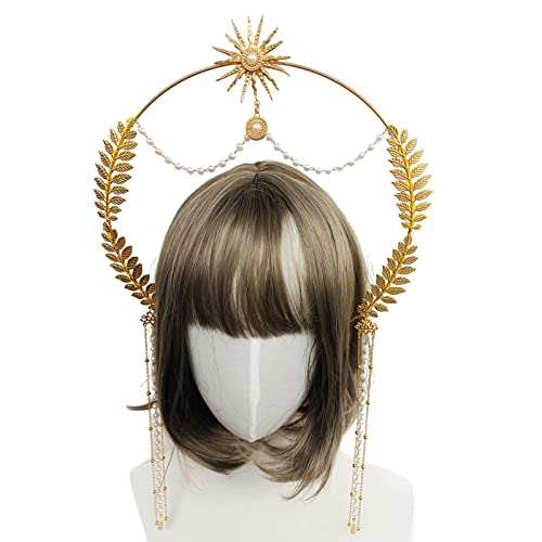 Eleganter Damen-Kopfschmuck für Kirche, Party, Stirnband, Lolita-Stil, Kopfschmuck, Zubehör von Illkjasfc