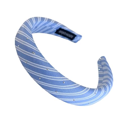 Gestreifter Punkt-Haarschmuck, atmungsaktiver Stoff, Stirnbänder mit weicher Polsterung, modisches Haarteil, Party-Haarschmuck, modisches Strandkopf-Accessoire von Illkjasfc