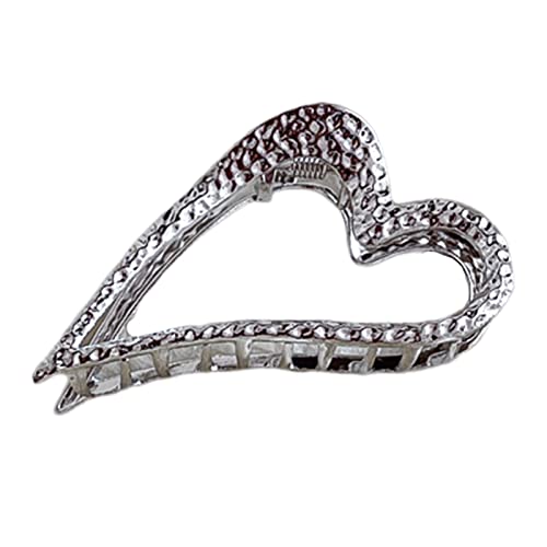 Haarklammer in Herzform, Pferdeschwanz-Halter, Metall, Stern, Haarklammer für Frauen von Illkjasfc