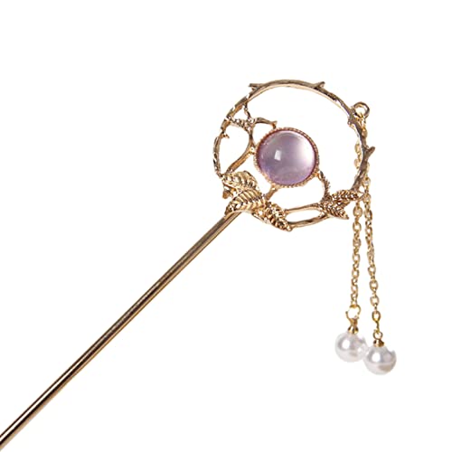 Haarnadel mit Blume, Tang-Dynastie, Kostüm, Haarnadel, Schmuck mit Perlen, chinesisches Zubehör von Illkjasfc