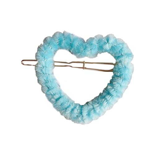 Haarnadeln in verschiedenen Formen, Plüsch-Haarspange, blaue Serie, Pferdeschwanz, seitliche Haarspangen für Frauen von Illkjasfc