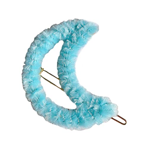 Haarnadeln in verschiedenen Formen, Plüsch-Haarspange, blaue Serie, Pferdeschwanz, seitliche Haarspangen für Frauen von Illkjasfc
