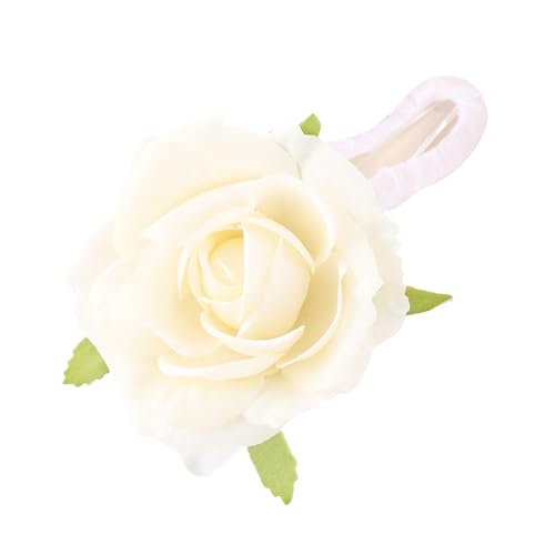 Haarspange mit Rosenblüten für Damen und Teenager, starke sichere Klaue für Frühlingspicknicks, Outdoor-Aktivitäten und Hochzeitszeremonie von Illkjasfc