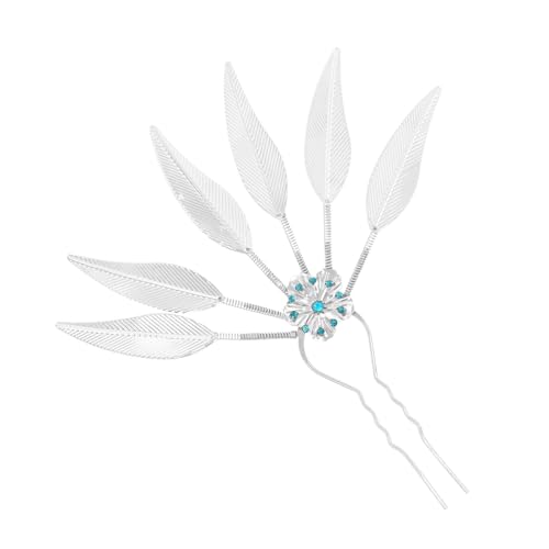 Haarteil aus Legierung mit Pfauenblatt und Strasssteinen, thailändisches Styling-Accessoire, Haarschmuck, Haarschmuck von Illkjasfc