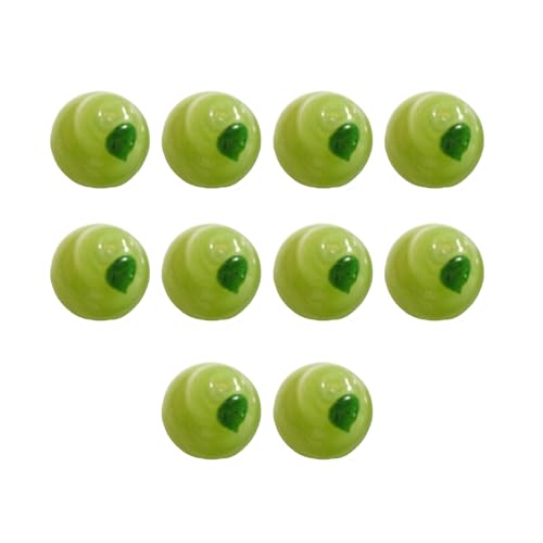 Illkjasfc 10 elegante Birnenglasperlen für Schmuck- und Heimdekorations-Enthusiasten, den täglichen Gebrauch, handgefertigtes Schmuckzubehör von Illkjasfc