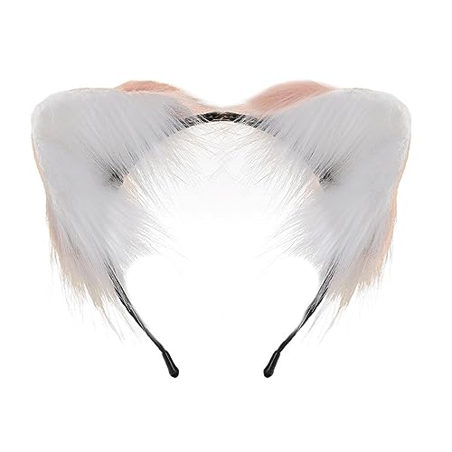 Illkjasfc Cosplay Füchse Ohr Stirnband Frau Studenten Karneval Anime Charakter Haarband Katzenohren Stirnbänder Plüsch Weihnachten Haarreifen von Illkjasfc