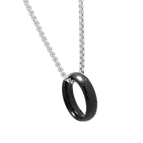 Illkjasfc Fortgeschrittene Perlenkette für Herren, Retro-Stil, Halskette, Musikfestival, Schlüsselbeinkette, Schmuck, Edelstahl-Halskette Illkjasfc Fortgeschrittene Perlenkette für Herren, Retro-Stil, Halskette, Musikfestival, Schlüsselbeinkette, Schmuck, Edelstahl-Halskette von Illkjasfc