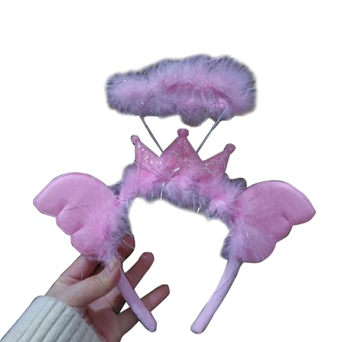 Illkjasfc Größe passend für die meisten weißen LED-Stirnbänder, verschönert Ihren Halloween-Kostüm-Look, Party-Accessoire von Illkjasfc