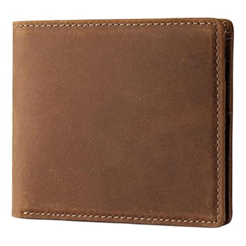 Illkjasfc Herren Geldbörse Kompakte PU Leder Kurze Geldbörsen Blockieren Münzbörsen Multifunktionaler Kartenhalter für Business und Reisen Leder Geldbörse, 01style, Mass Beauty von Illkjasfc
