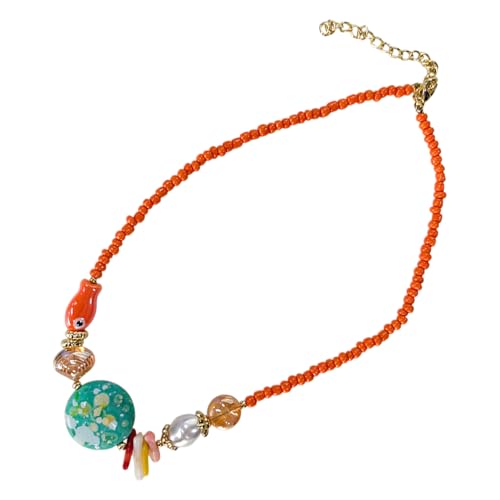 Illkjasfc Perlen-Schlüsselbein-Halskette, anpassbares Design, bunte Halskette, Perlen-Halskette, Halsschmuck für Frauen, modische Schlüsselbeinkette Illkjasfc Perlen-Schlüsselbein-Halskette, anpassbares Design, bunte Halskette, Perlen-Halskette, Halsschmuck für Frauen, modische Schlüsselbeinkette von Illkjasfc