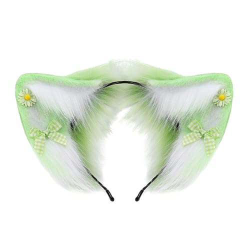 Illkjasfc Süße Tierohrform für Damen, Studenten, Cosplay, LinaBell, Haarband, Ohren, Stirnbänder, Plüsch, Cartoon-Haarreif von Illkjasfc