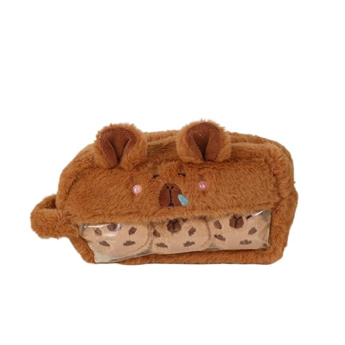 Illkjasfc Weicher Plüsch-Stifthalter, Schreibwaren-Tasche, großes Fassungsvermögen, Bleistiftbeutel für Studenten, Lehrer, Künstler, Organisation, Schreibwerkzeug, große Kapazität, Schreibwaren-Tasche von Illkjasfc