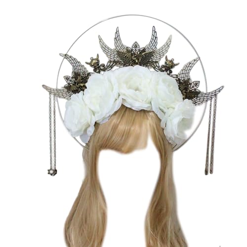 Kopfbedeckung SunGoddess Kopfbedeckung Blume Stirnband von Illkjasfc