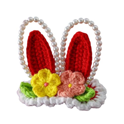 Modische Baby-Haar-Accessoires, gestrickte Woll-Haarspange mit Ohren, Cartoon-Strick, Kleinkind-Haarnadel von Illkjasfc