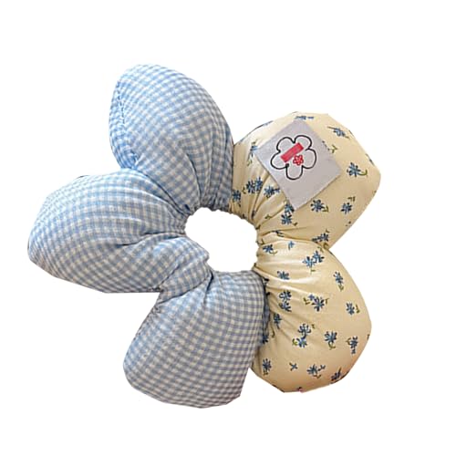 Modisches großes Blumen-Haargummi, übertrieben gestreift, florales Haar, Krawatte, Kopfbedeckung, Pferdeschwanz-Halter für Partys, Haarschmuck von Illkjasfc