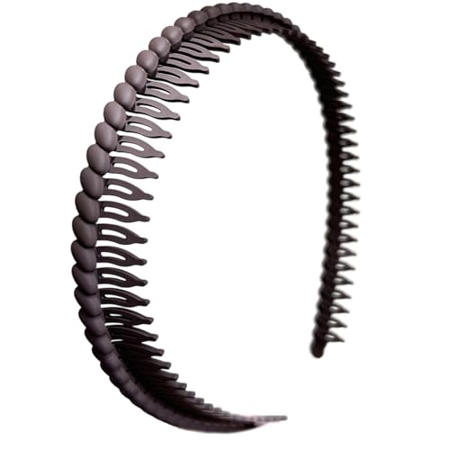 Rutschfeste, schmale Stirnbänder mit Zahnkamm für Damen, Haar-Mode-Accessoires von Illkjasfc
