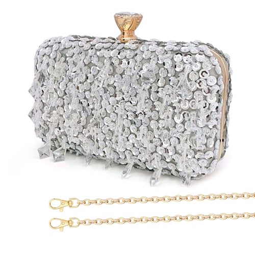 Schimmernde Perlen Party Handtasche Modische Umhängetasche Abendtasche Geldbörse Für Elegante Abende Und Brautmode von Illkjasfc
