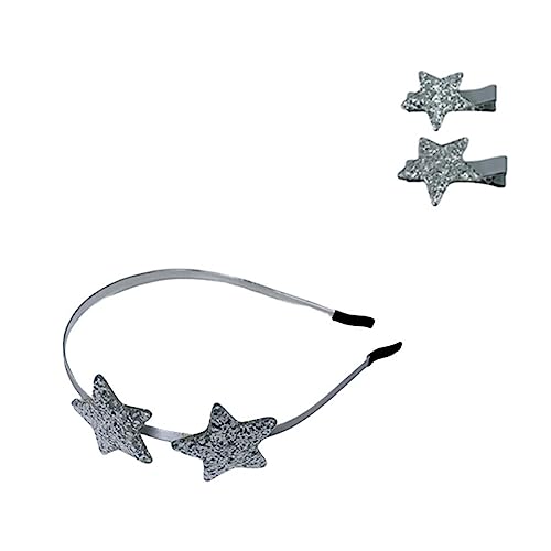 Schöne Pailletten Sternform Haarband Haarspange Süßer Kopfschmuck Haarband Punk Pailletten Sternform Haarspange für Frauen von Illkjasfc