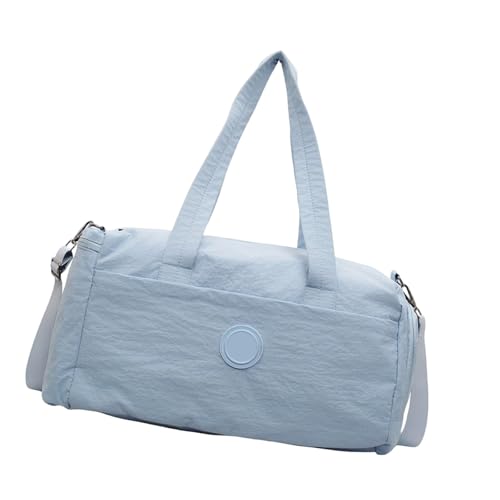 Turnbeutel mit Schuhfach Übernachtungstasche Training Sport Große Kapazität Reise Weekender Fitness Reisegepäck Weekender Fitness Gym Sport für den täglichen Gebrauch, blau, Mass Beauty von Illkjasfc