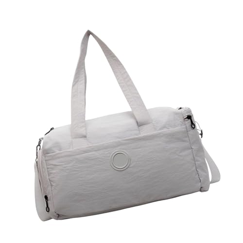 Turnbeutel mit Schuhfach Übernachtungstasche Training Sport Große Kapazität Reise Weekender Fitness Reisegepäck Weekender Fitness Gym Sport für den täglichen Gebrauch, grau, Mass Beauty von Illkjasfc