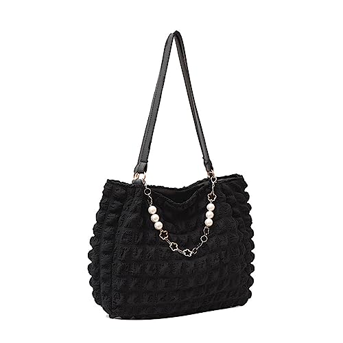 Umhängetasche Mit Gerafftem Plissierte Tasche Minimalistischer Beutel Modische Handtasche Damen Geldbörse Reise Einkaufstasche Für Mädchen Und Frauen von Illkjasfc