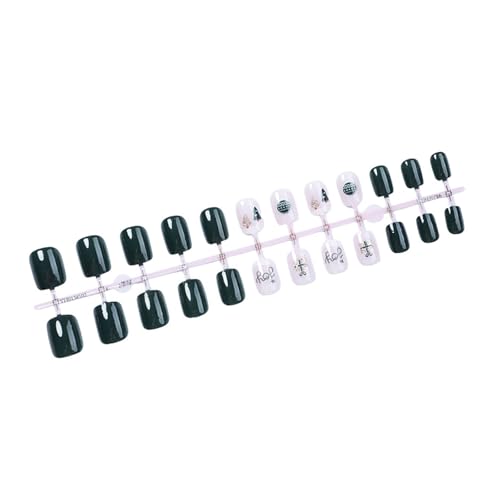 Weihnachtsbaum Künstliche Nägel Kurze Quadratische Falsche Nägel Weihnachten Press On Nails Vollständige Abdeckungen Stick On Nails Für Frauen von Illkjasfc