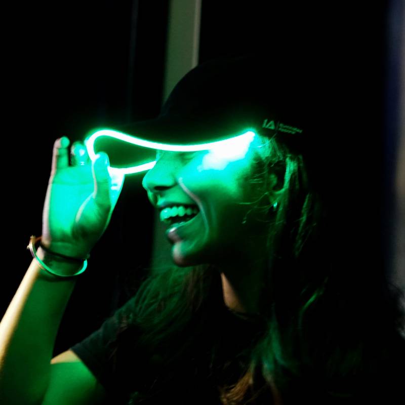 Beleuchtete Kleidung Grüne Led Leuchtet Baseballkappe Hut Glow Party | Fest Schwärmer Beleuchtete Kleidung Grüne Led Leuchtet Baseballkappe Hut Glow Party | Fest Schwärmer von IlluminatedApparelGB