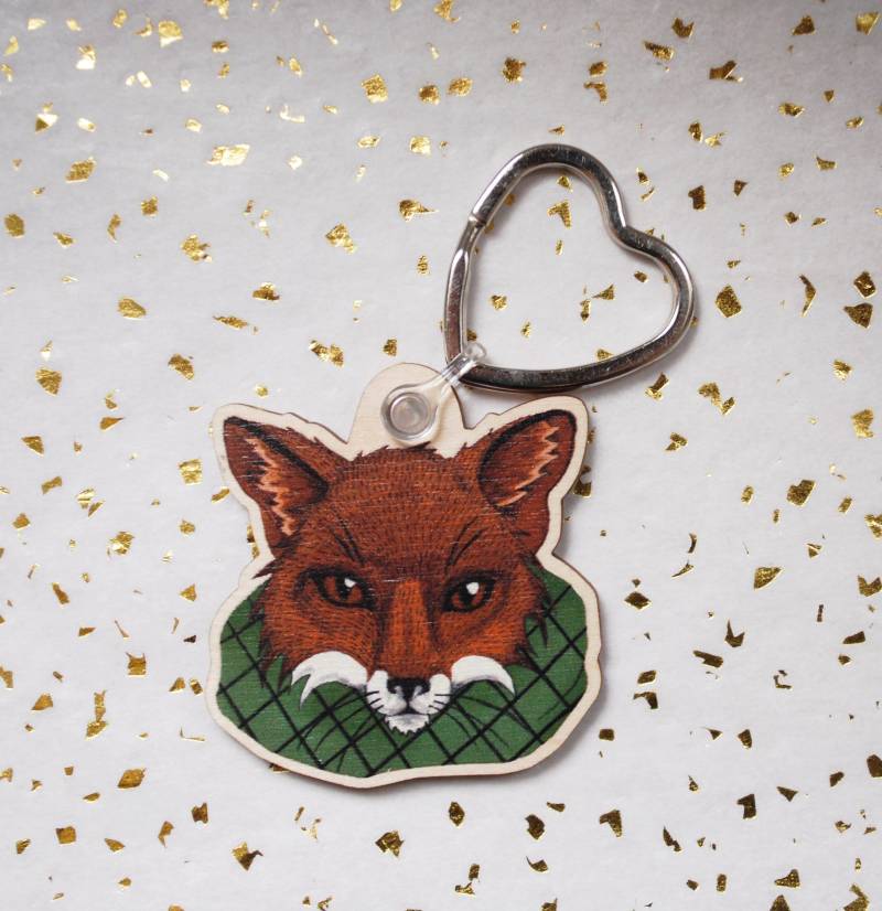 Fuchs Schlüsselanhänger, Holz Wald Geschenk | Geburtstag Oder Housewarming Fuchs Schlüsselanhänger, Holz Wald Geschenk | Geburtstag Oder Housewarming von Illustrationist