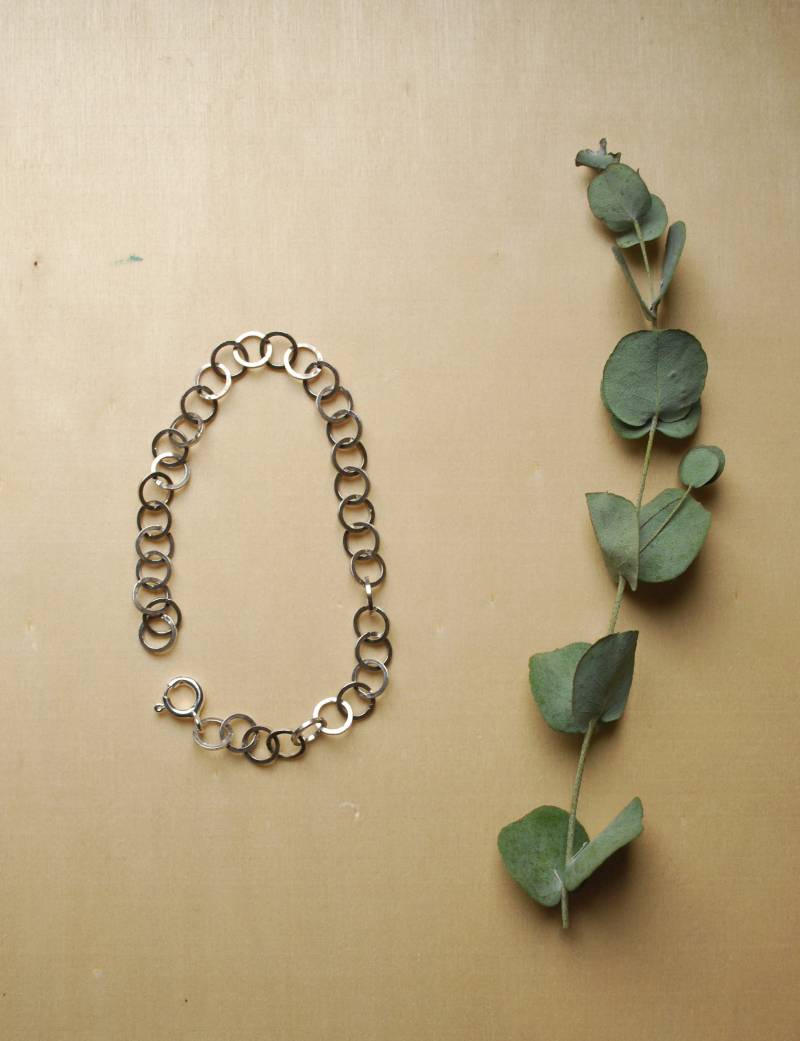 Lysa Armband Quadrat | Eco Sterling Silber Kreis Geburtstagsgeschenk Für Weihnachtsgeschenk Sie Zubehör Kaltes Wetter Lysa Armband Quadrat | Eco Sterling Silber Kreis Geburtstagsgeschenk Für Weihnachtsgeschenk Sie Zubehör Kaltes Wetter von Illustrationist